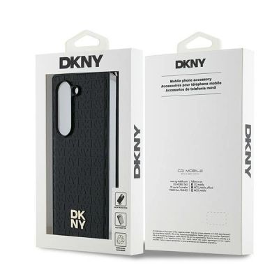 7. Etui DKNY Repeat Pattern Stack Logo na Samsung Galaxy Z Fold6 - czarne