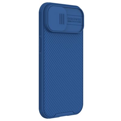5. Pancerne etui Nillkin CamShield Pro Magnetic Case do iPhone 15 Plus z osłoną na aparat - niebieskie