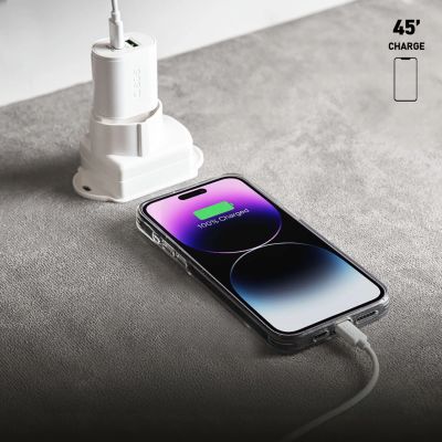 7. Ładowarka sieciowa SBS TETRPD20W 20W USB-A USB-C z Power Delivery - biała