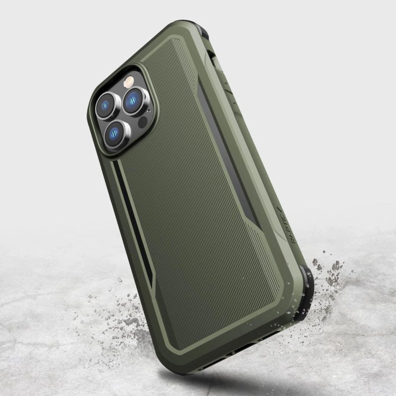 7. Raptic X-Doria Fort Case etui iPhone 14 Pro Max z MagSafe pancerny pokrowiec zielony