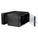 10. Extralink Szafa rack 6U 600x600 AZH Czarna montowana na ścianie, dwusekcyjna