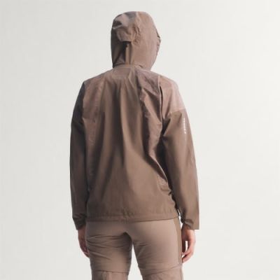 11. Kurtka damska adidas TERREX Xperior 2.5L Hybrid Primeknit Climaproof Jacket - trace brown rozmiar: xs