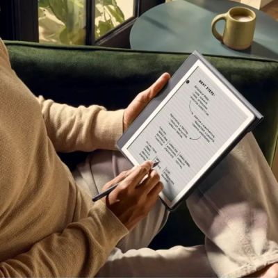 4. Ebook New Kindle Scribe - 2024 release 10.2” glare-free 16GB Wi-Fi (Without Lockscreen Ads) with Premium Pen Tungsten