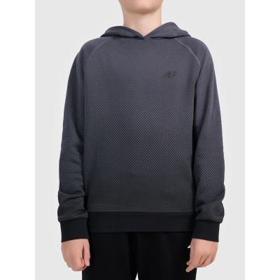Bluza z kapturem z nadrukiem całopowierzchniowym chłopięca 4F 4FJWAW26TSWSM2687-95A