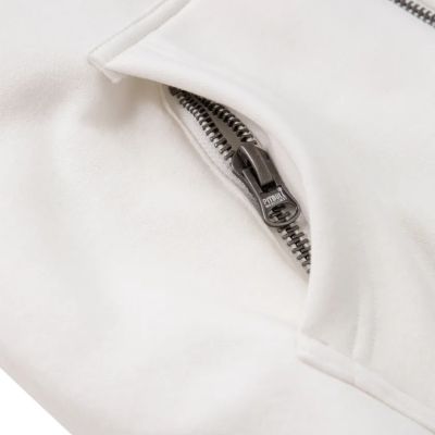 5. Bluza damska ocieplona rozpinana z kapturem biała Pit Bull Sherpa Ruffina - 184011000200