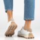 7. Skórzane półbuty sneakersy na platformie białe Filippo DP7498