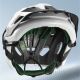 7. Kask rowerowy Rockbros LK-67 młodzieżowy z odpinanym daszkiem 54–58 cm - biały