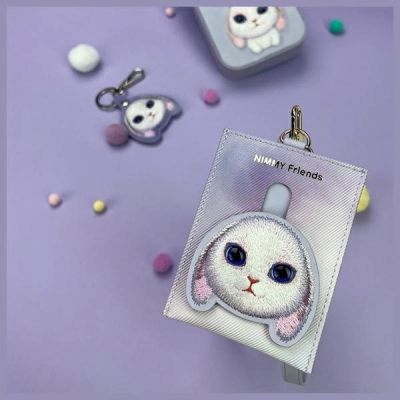 4. Portfel Nimmy Big Eyed Pet 2.0 Rabbit etui na karty - fioletowy