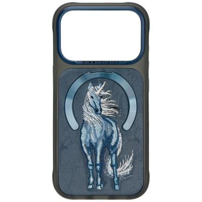 Etui Nimmy Magnetic Fantasy Animal MagSafe na iPhone 18 Pro Max / 17 Pro Max - niebieskie
