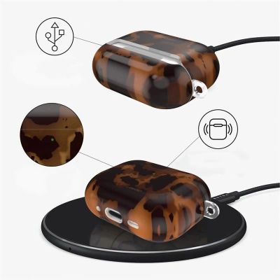 4. Etui Tech-Protect Lamano na AirPods Pro 3 - czarno-brązowy