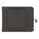 4. Szafa instalacyjna rack wisząca 19" 4U 540x350 czarna drzwi przeszklone LANBERG (flat pack)