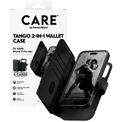 4. Etui CARE by PanzerGlass Feature Tango 2w1 Wallet Case MagSafe na iPhone 17 Pro Max - czarne