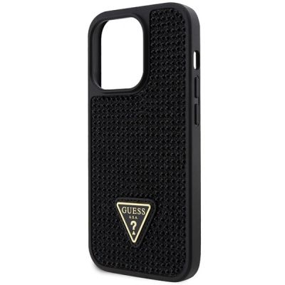 6. Etui Guess Rhinestone Triangle na iPhone 14 Pro - czarne