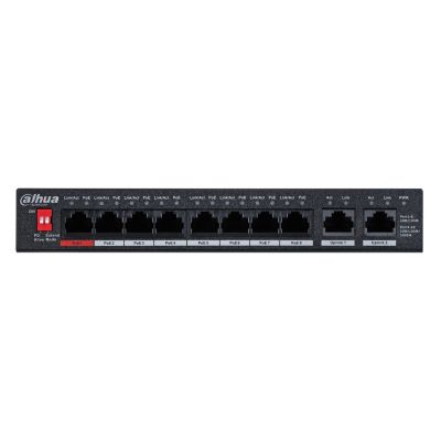 2. SWITCH POE PFS3010-8ET-96-V2 8-PORTOWY DAHUA