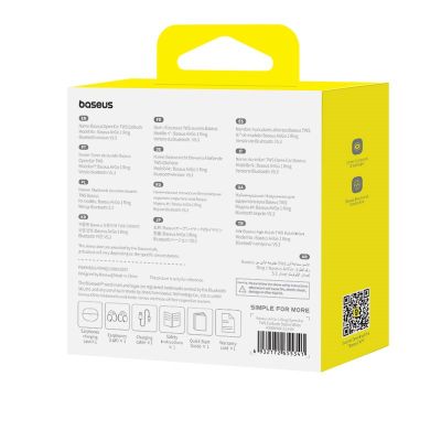 7. Słuchawki Baseus AirGo 1 Ring Open-Ear TWS (biały)