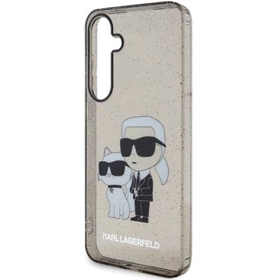 6. Etui Karl Lagerfeld Glitter Karl&Choupette na Samsung Galaxy S24+ - czarne
