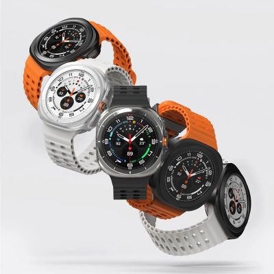 4. Zestaw etui+szkło Ringke Slim & Tempered Glass na Samsung Galaxy Watch Ultra 47 mm - przezroczyste