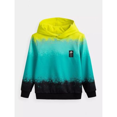 3. Bluza chłopięca bawełniana z kapturem 4F 4FJWSS25TSWSM2339-90A