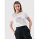 T-shirt slim z nadrukiem damski 4F 4FRSS24TTSHF2499-10S