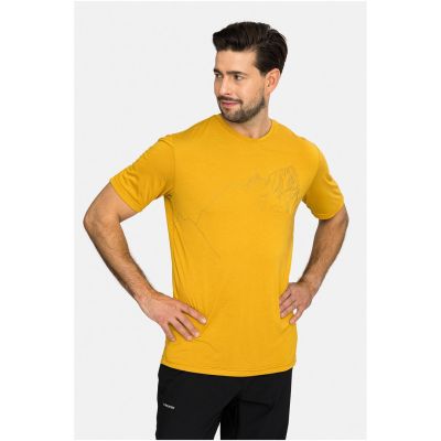 T-shirt męski VIKING Morain Bamboo Man żółty   S