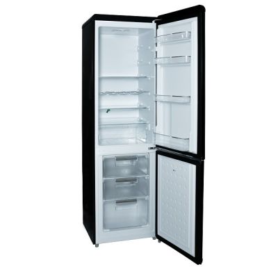 8. Lodówka Retro Ravanson LKK-250RB 250l | oświetlenie LED | styl vintage | 545 x 585 x 182 mm | czarny