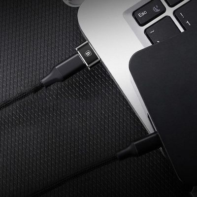 14. Adapter Baseus Mini przejściówka z USB-C na USB-A - czarny