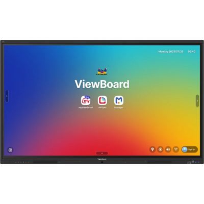 18. Viewsonic IFP6541 tablica interaktywna 165,1 cm (65") 3840 x 2160 px Ekran dotykowy Czarny