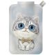 Portfel Magnetyczny Nimmy New Big-Eye Cute Pets 2.0 Cat ze stojakiem na telefon - szary