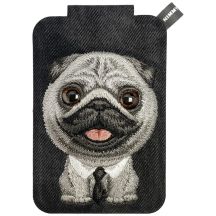 Portfel Magnetyczny Nimmy New Big-Eye Cute Pets 2.0 Dog ze stojakiem na telefon - czarny