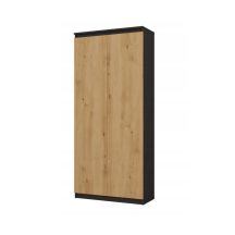 REGAŁ BIUROWY RS-80 HEMN ANTRACYT/ARTISAN KOMPLET