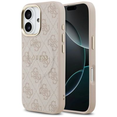 9. Etui Guess 4G PU Classic Logo MagSafe na iPhone 17 - różowe