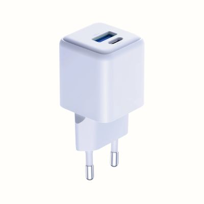 12. Ładowarka sieciowa 3mk Hyper GaN Charger 20W QC4+ PD PPS USB-C USB-A - biała