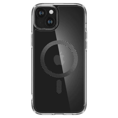8. Etui Spigen Ultra Hybrid MagSafe na iPhone 15 Plus - karbon