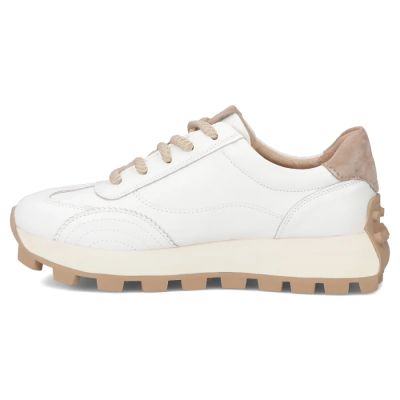4. Skórzane półbuty sneakersy na platformie białe Filippo DP7498