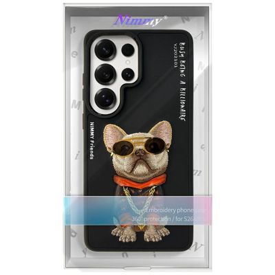 7. Etui Nimmy Glasses Cool Dog na Samsung Galaxy S26 Ultra - czarne
