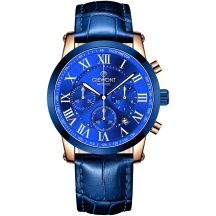 Zegarek Męski Giewont Chronograph Sapphire Miedziano Niebieski GW6260-A5