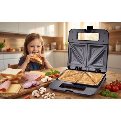 13. Opiekacz do kanapek Esperanza PARMIGIANO EKT010 (1000W; kolor czarny)