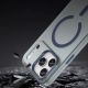 9. Etui Magnetic Abrasive na iPhone 17 Pro Max kompatybilne z MagSafe - matowe niebieskie