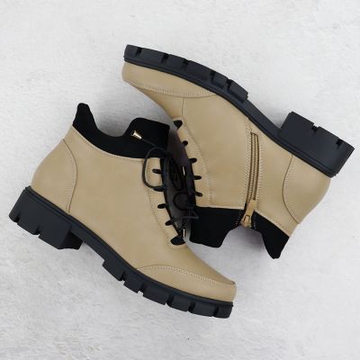 4. Botki damskie beżowe Jezzi RMR23123