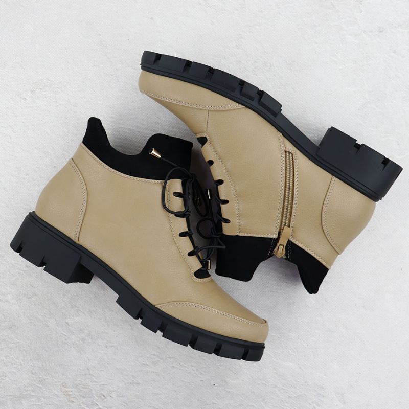 4. Botki damskie beżowe Jezzi RMR23123