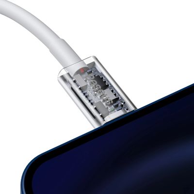 6. Kabel Baseus Superior Series USB-C / Lightning PD 20W 2 m - biały