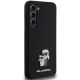 4. Etui Karl Lagerfeld Silicone Karl&Choupette Metal Pin na Samsung Galaxy S23+ - czarne