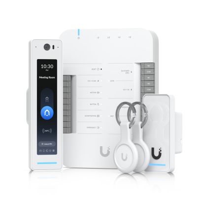37. Zestaw startowy UniFi Access Ubiquiti G3 Pro UA-G3-SK-Pro, Czytnik dostępu G3 Professional + Czytnik G3 + Hub +  Breloki (2 sztuki)