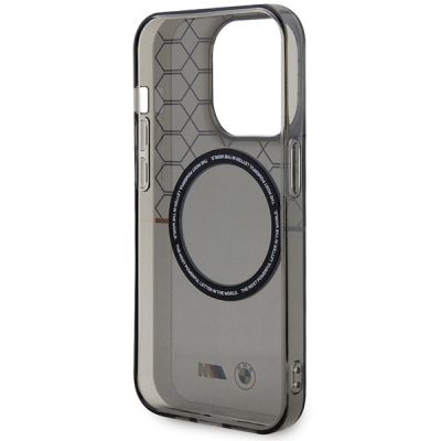 7. Etui BMW Pattern MagSafe na iPhone 13 Pro Max - szare
