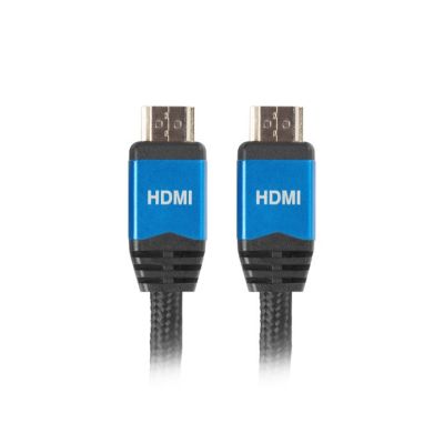 Kabel Lanberg Premium CA-HDMI-20CU-0018-BL (HDMI M - HDMI M; 1,8m; kolor czarny)