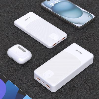 9. Powerbank Dudao K10 10000mAh  2.4A 2 x USB-A - biały