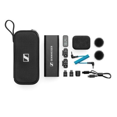 9. Sennheiser PROFILE WIRELESS 2-CHANNEL SET - 2-kanałowy odbiornik 2,4 GHz, 2 mikrofony na klipsie, akcesoria, etui ładujące, pokrowiec