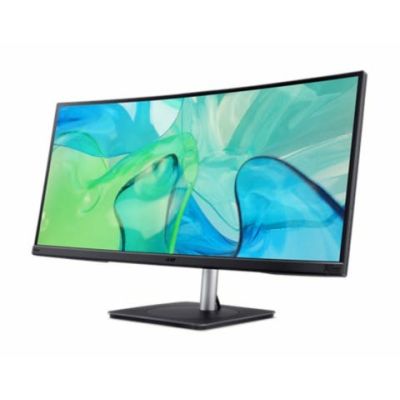 3. Acer CB343CUR monitor komputerowy 86,4 cm (34") 3440 x 1440 px UltraWide Quad HD LED Czarny, Srebrny