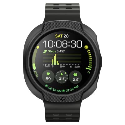 2. Etui Spigen Liquid Air na Samsung Galaxy Watch 8 44 mm - czarny mat