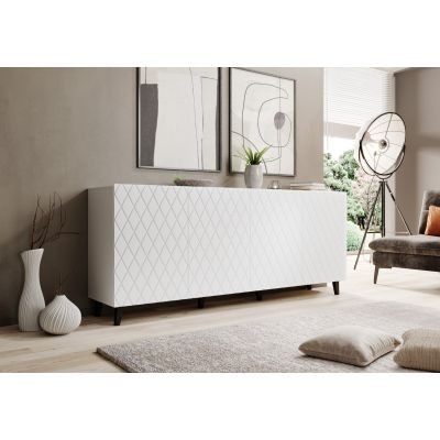 3. Komoda ASTI 200x42x82 biały mat